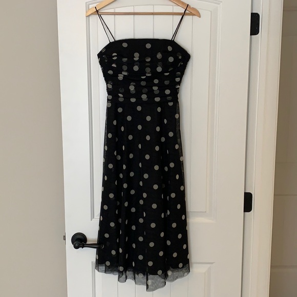 Polka Dot Spaghetti Strap Dress - Picture 1 of 5